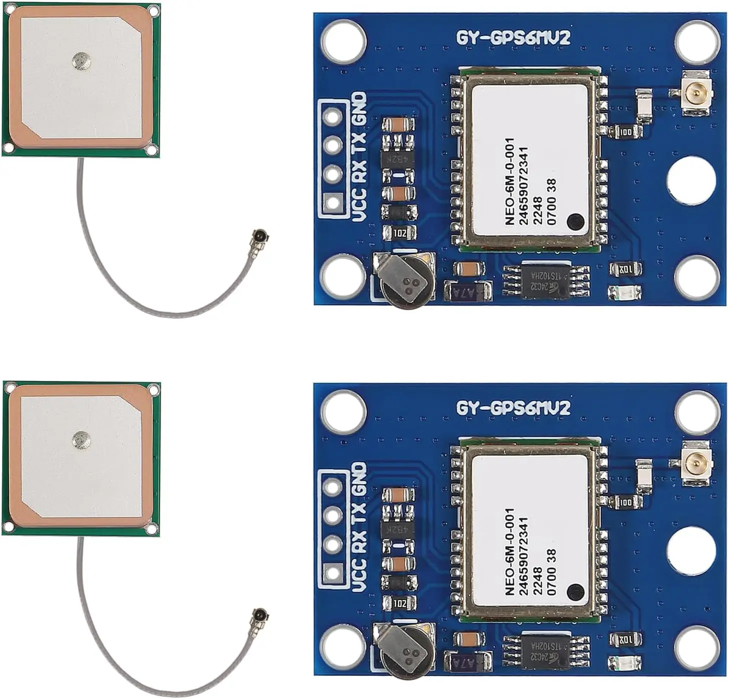 GY-NEO6MV2 New NEO-6M GPS Module NEO6MV2 with Flight Control EEPROM MWC APM2.5 large Antenna