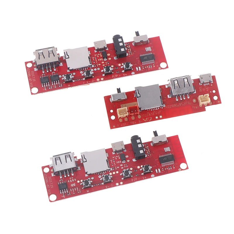 1PC Bluetooth Audio Circuit Board With Wires Bluetooth Module Amplifier Board DIY Bluetooth Module With Charging Port