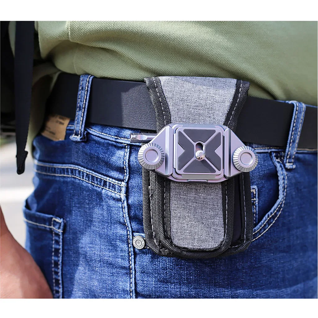 Yeelan Clip appareil photo Support en Alliage d'aluminium, Clip de Ceinture 1/4 po, pour Appareil Photo Reflex Numérique, Sac à Dos