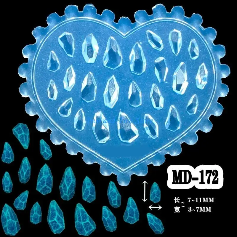 

HX6F Professional Art Molds Flower Theme Small Accessories Mold Decorative Molds for Salon Manicure Decorations