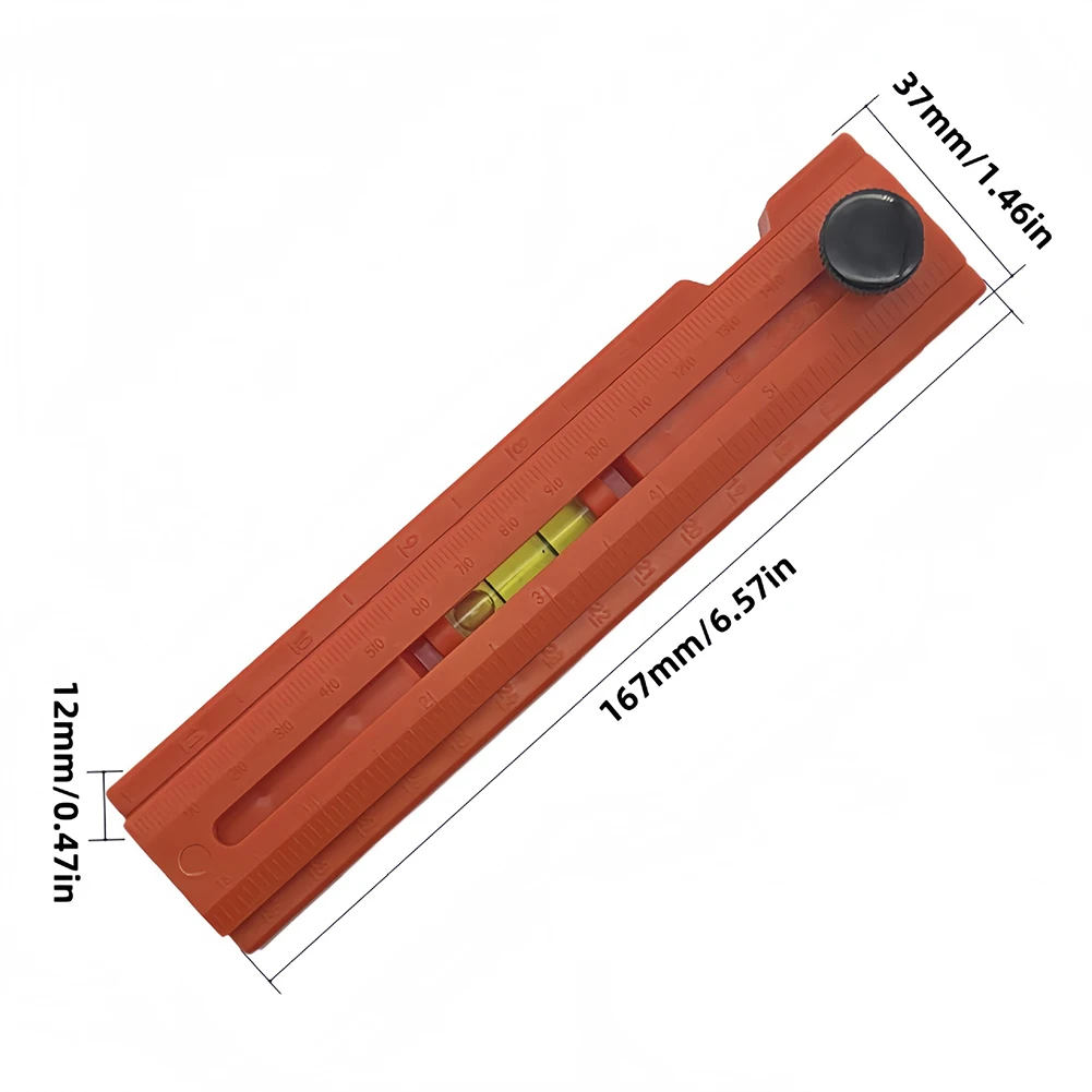 Multi-angle Foldable Marking Ruler Gauge Woodworker Horizontal Positioning Ruler Depth Marking Ruler Measuring Tools