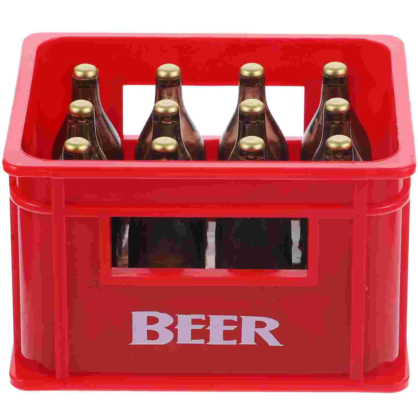 

Model Mini Beer Box Bottles with Alcohol Resin Decoration Photo Prop