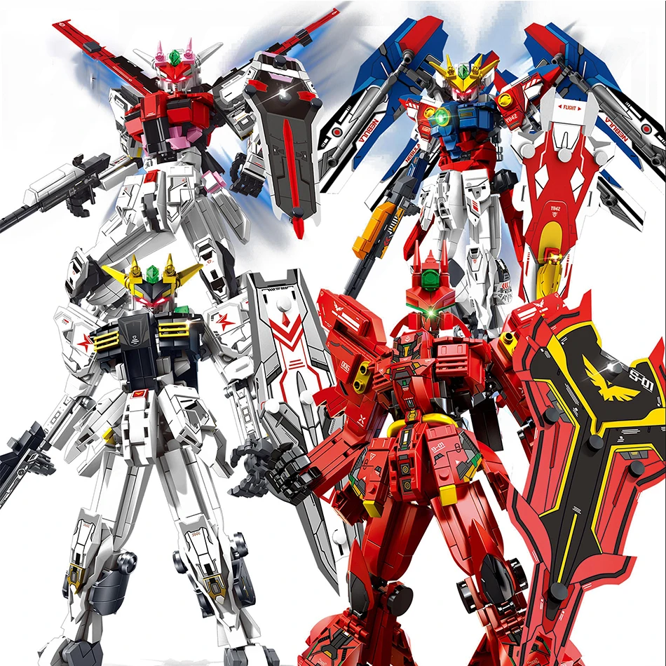 

MOC Transforming Mecha Robot Building Blocks Educational DIY Assembly Kit For Kids Mech Warrior Model Toy Gift & Desktop Decor