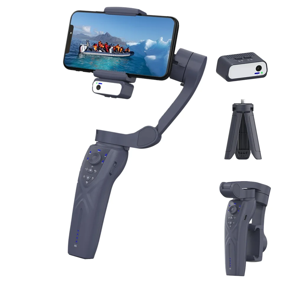 

F12 360 Rotation 3-axis Handheld Smartphone Gimbal Balance Stabilizer Automatic Selfie Stick With AI Face Tracking Modules