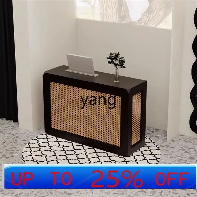 

LH wabi bar checkout page B & B bar table rattan front desk