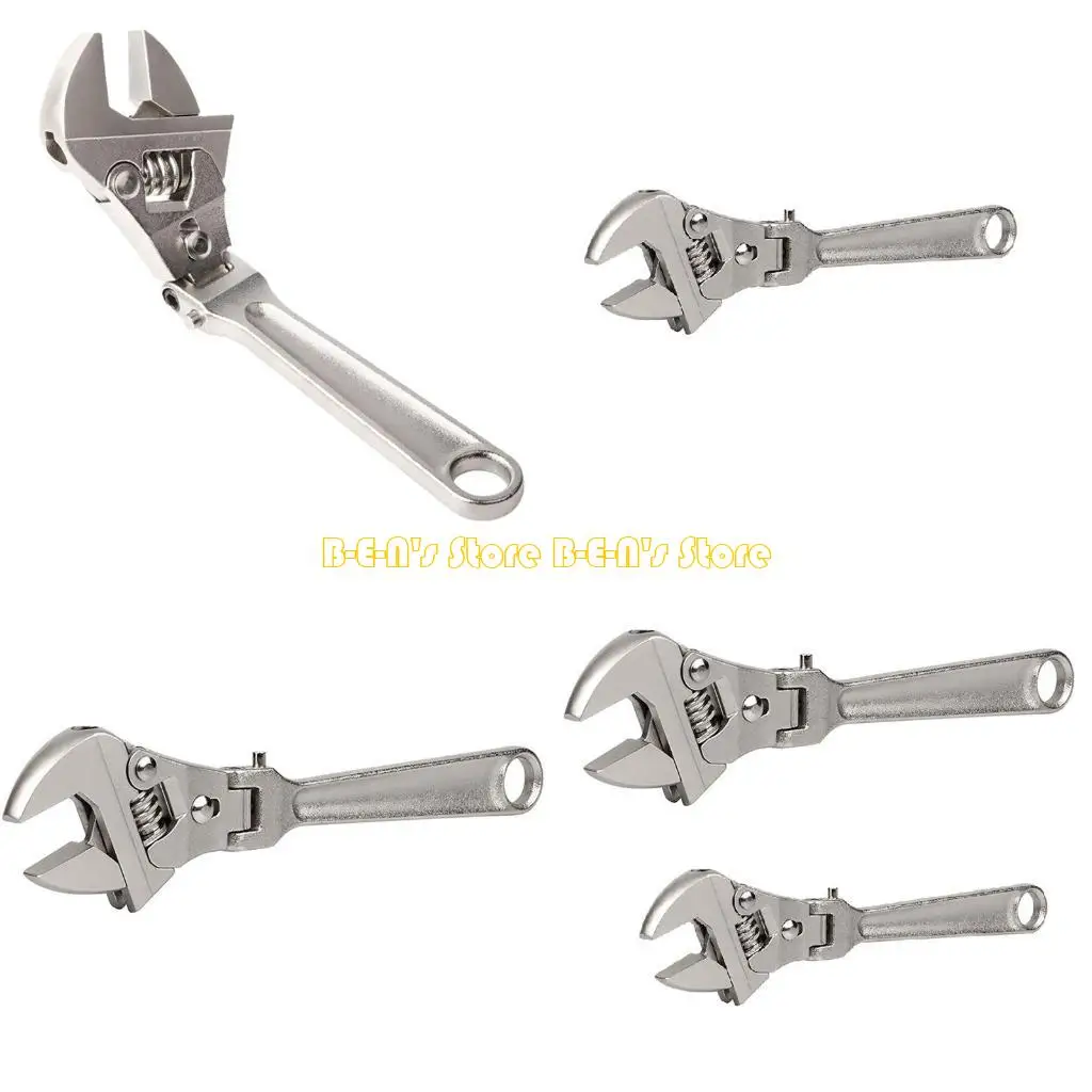 

Y1AD Adjustable Ratchet Wrench Tool with 180° Rotating for Head for Repair Hydroelect