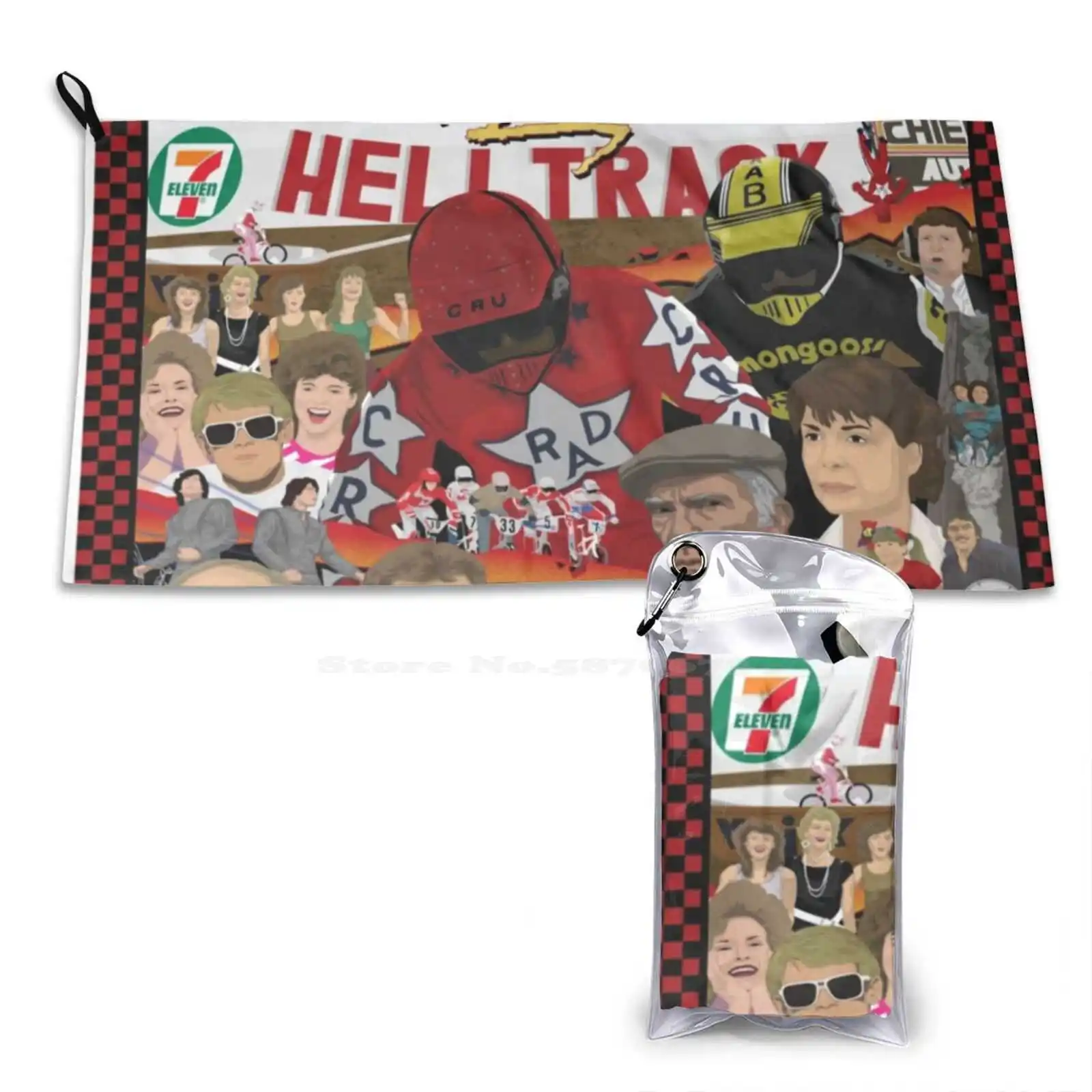 Rad Poster-Bmx Tribute-Color completo-Toallas deportivas suaves personalizadas para el hogar al aire libre Rad 1986 Bmx Cru Jones 80S Bart Taylor