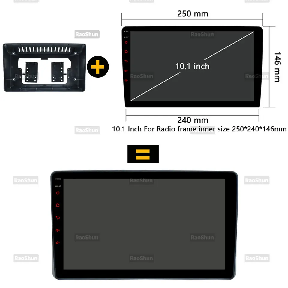 Car Android Radio Stereo Navigation Screen Frame For Daihatsu