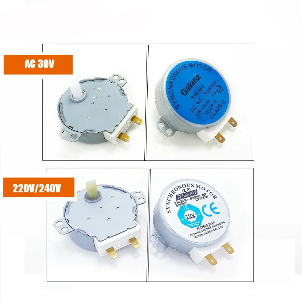 

220-240V 4W Synchronous Motor TYJ50-8A7 Microwave Oven Tray Motor Microwave Turntable Turn Table Motor SM16T AC30V CW/CCW