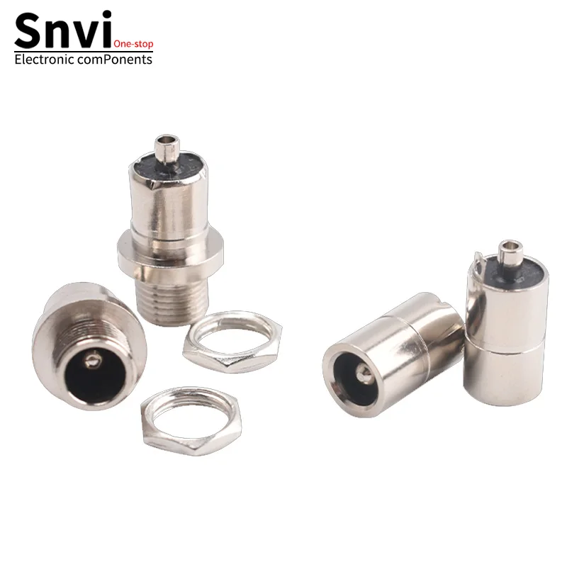 USB-Ladeanschluss-Steckdose, komplett aus Kupfer, DC-Buchse, Buchse, Anschluss, Anschluss, Leiterplatte (5,5 x 2,5/2,1)