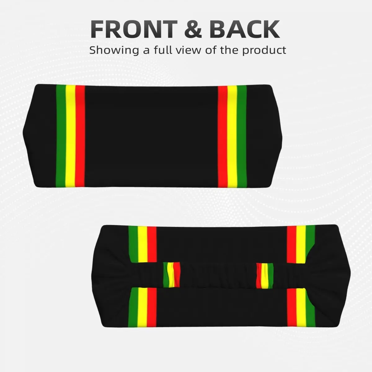 Custom Reggae Rasta Stripe Colors Pattern Workout Sweatband Women Non Slip Quick Drying Jamaican Jamaica Proud Headbands Running