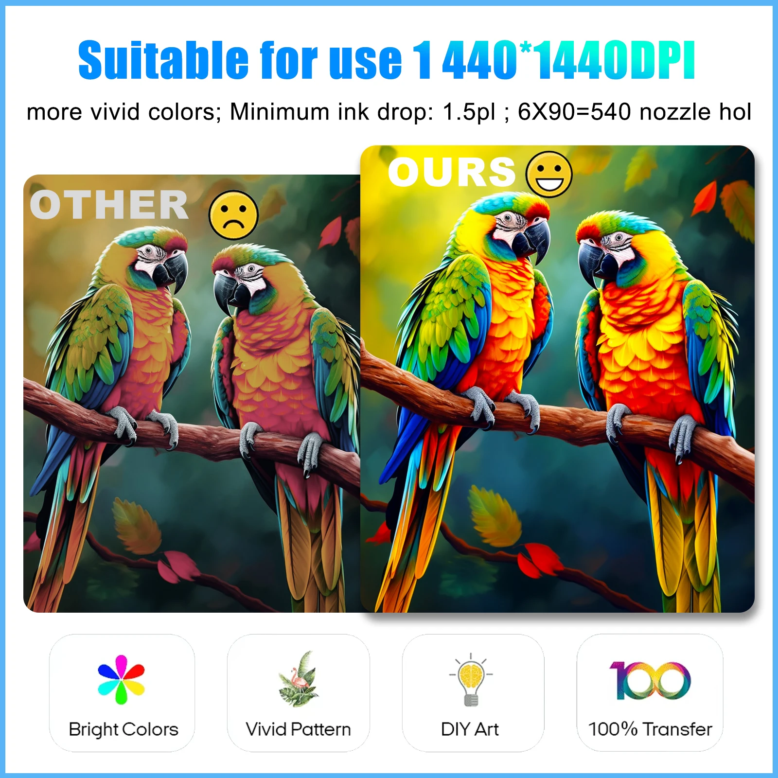 ACHI A3 DTF Printer High Printing Accuracy R1390/L1800 DTF Printer with Oven T-Shirt Heat Transfer for Fabric Clothes Printing