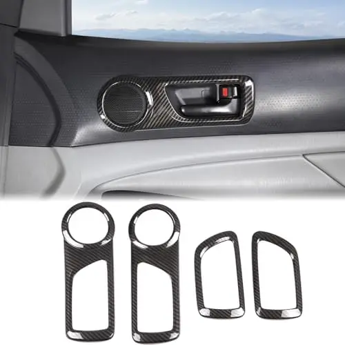 

Car Door Handle Trim for Tacoma 2005-2015 | ABS Interior Decorative Cover – Front & Rear