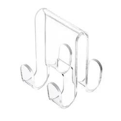 Shower Door Hook Acrylic Bathroom Hanger Convenient Storage Solution for Bathrobes and Towel Clothing Hangings Rack