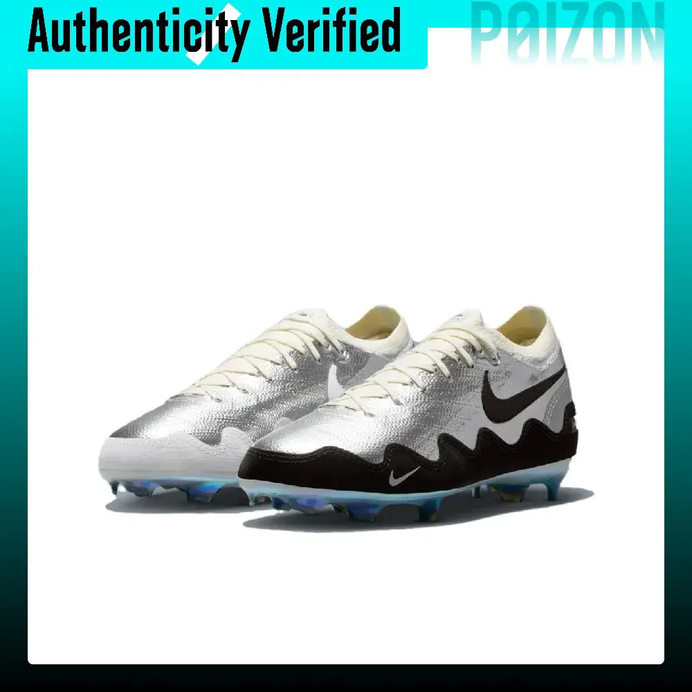 Nike x Patta Mercurial Vapor 16 Natural Grass Soccer Shoes Unisex Silver Black IQ3365-001