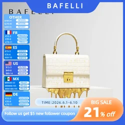 BAFELLI WOMEN'S BAG NEW FASHION LADY STYLE ELEGANT FEMALE HANDBAG K GOLD GENUINE LEATHER SHOULDER LUXURY BRAND PURSE 2026