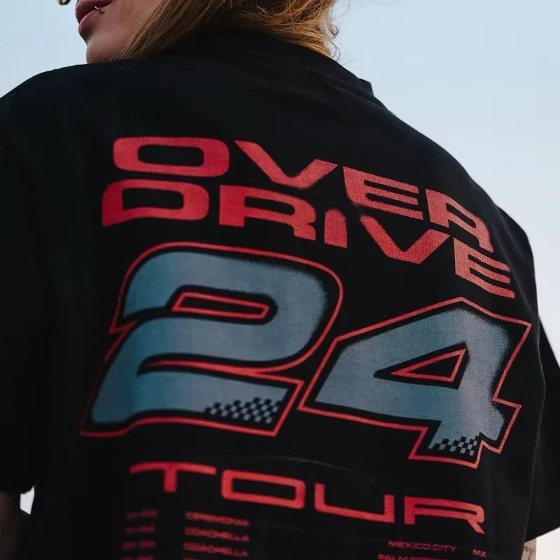 

2025 Men's and Women's Short Sleeve Charlotte De Witte Kntxt VAC Electrosyllabic Clothing Tickets Wear A Matching T-shirt