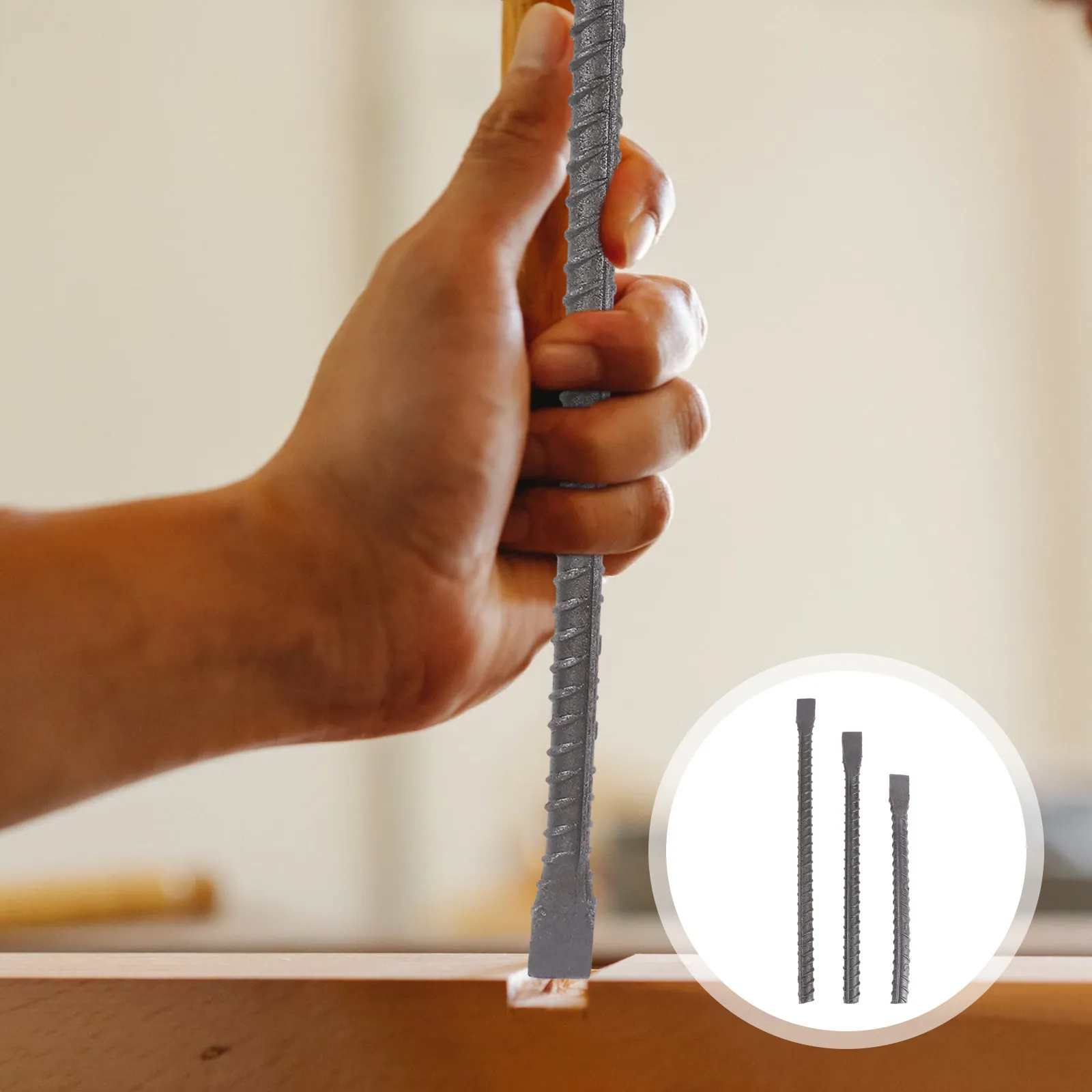 3Pcs Sturdy Cement Chisels Precision Ground for Cast Iron Steel Bronze Carving Demolition Concrete Breaking Masonry