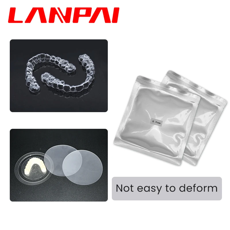 10pcs/Box Dental Circular Lab Orthodontic Splint Thermoforming Foil Tpu Material High Transparency Dentist Tools