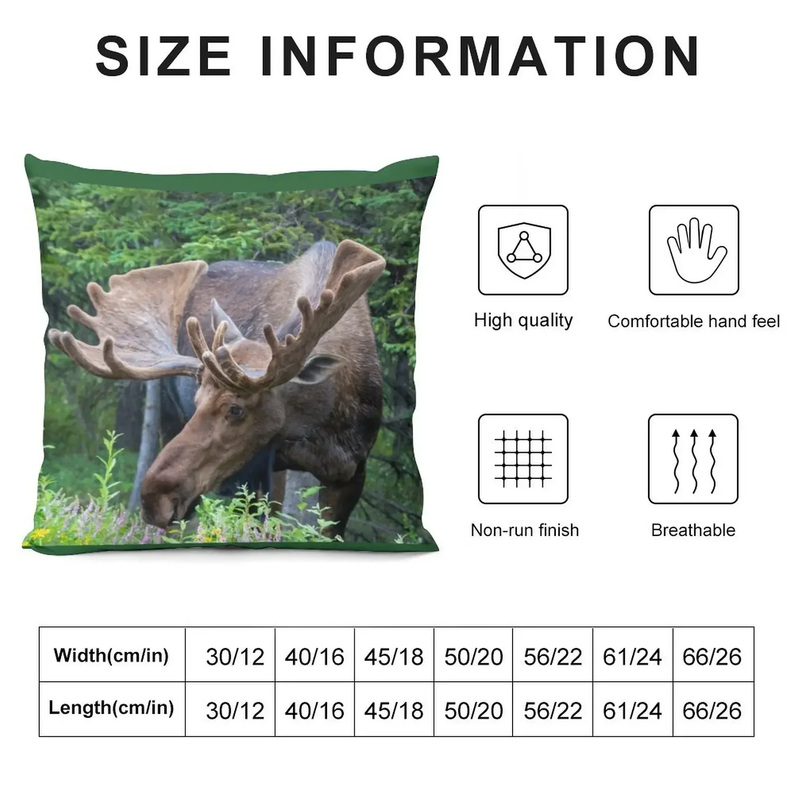 Wild Male Moose with Antlers in Alaska Throw Pillow Elastic Cover For Sofa luxury throw pillow covers pillow cover luxury