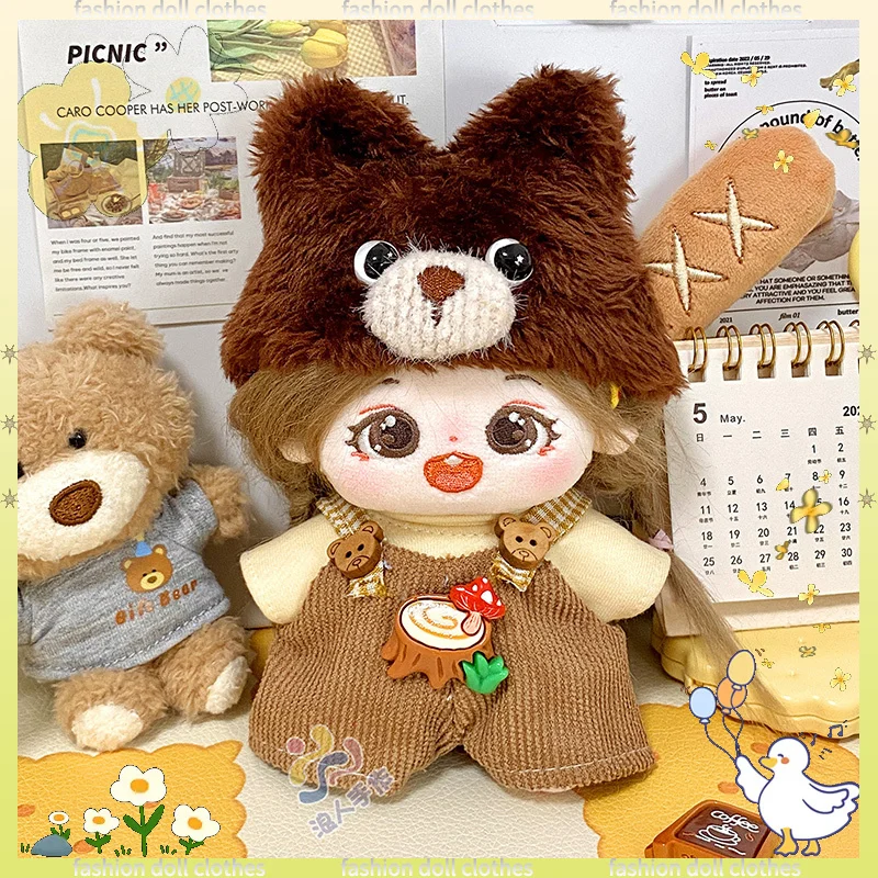

For 10cm Doll Clothes Dress Up Set 10cm Doll Clothing Plush Toys Cute Animal Style Preppy Preppy Style Clothes Dolls Accessories