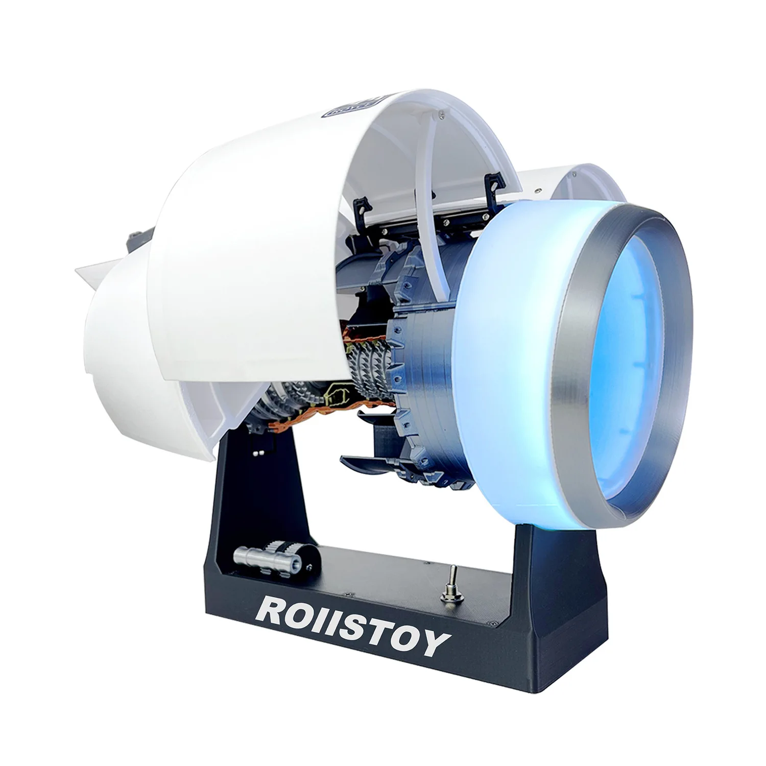 Airbus A380 TR900 Turbofan Engine Model 41cm Buildable with Startup Sound, Aircraft Gift for Aviation Fans