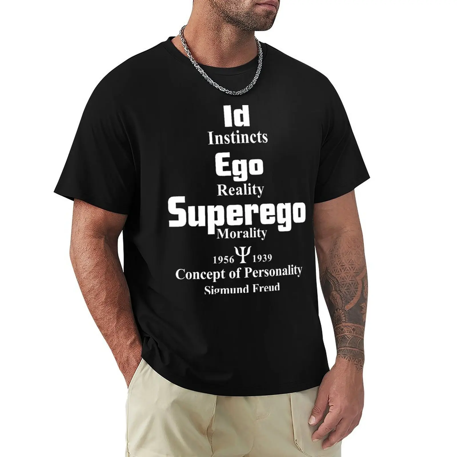 

sigmund freud id ego superego T-Shirt man t shirt cheap stuff anime figures mens workout shirts