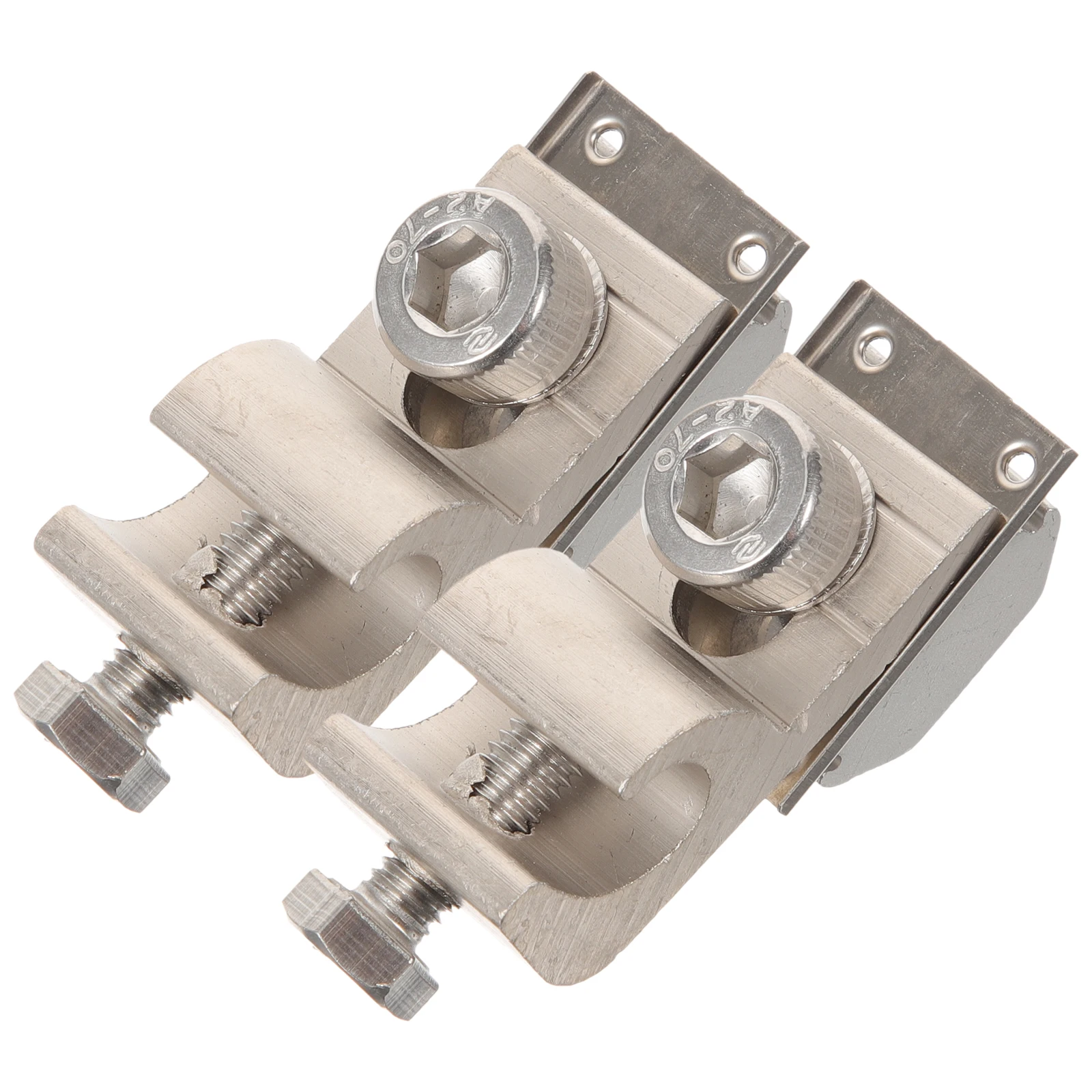 

2Pcs Solar Panel Grounding Clamp Sturdy Cable Clip Photovoltaic Ground Lug Cable Clamp for Wire Connection Panel Clamps