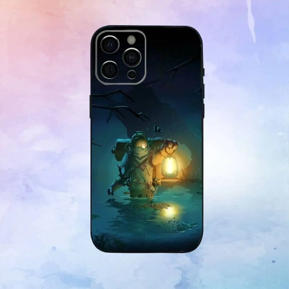 حافظة هاتف O-outer W-Wilds Game لهاتف iPhone17,16,15,14,13,12,11 Plus، Pro Max غطاء أسود ناعم