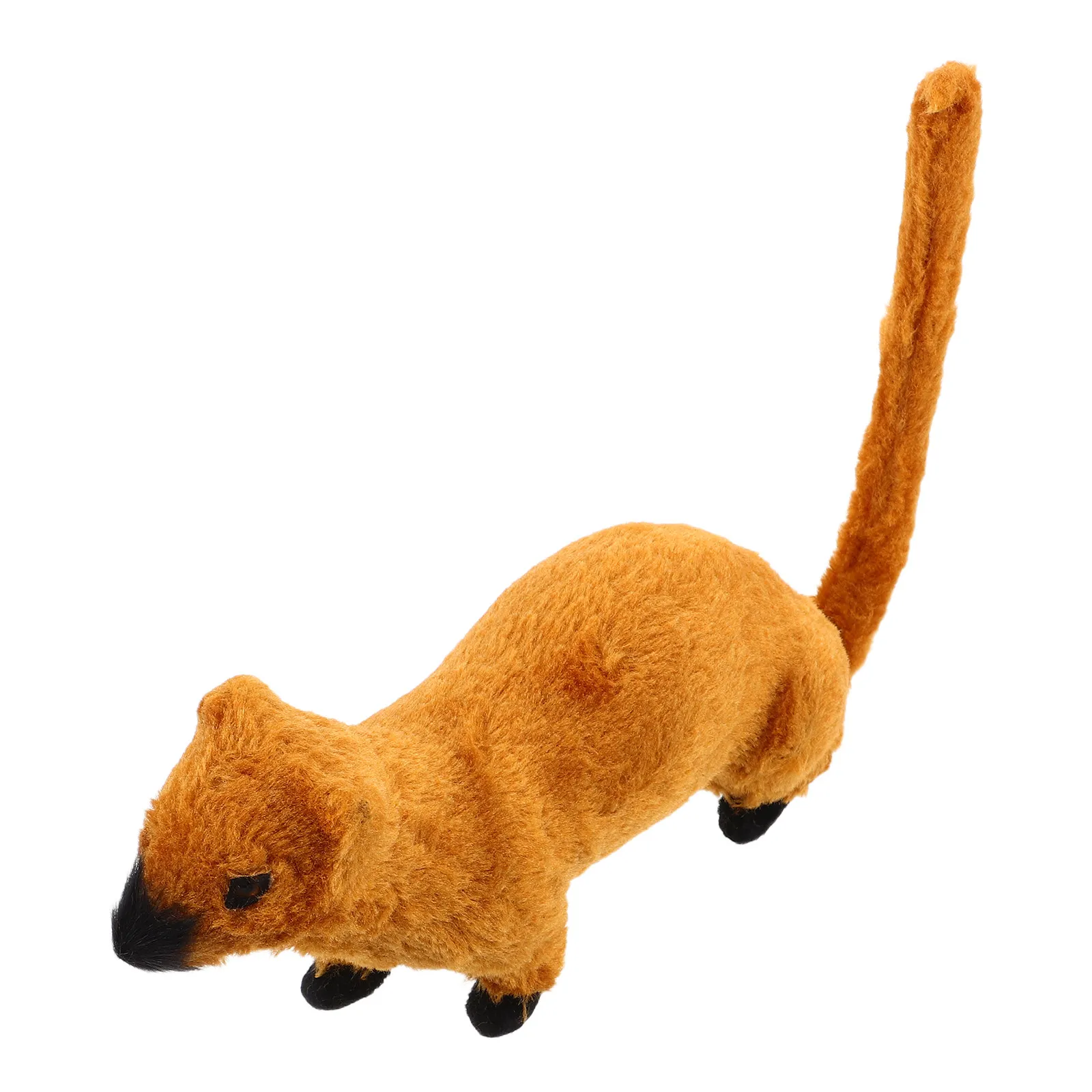 Simulated Weasel Animal Statue Detailed Plastic Craft for Educational Display Home Decoration Photography Prop Wildlife