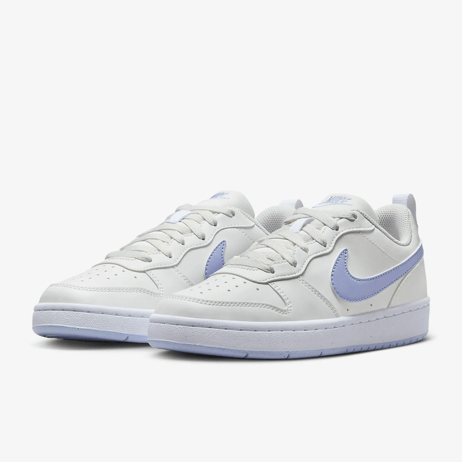 

Nike Court Borough Children's Sneakers Low-Top Lightweight Youth Casual Sports Blue White Slip-resistant and Durable Dv5456-103