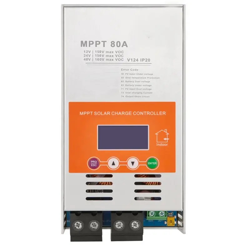 Hot-Upgraded V124 80A MPPT Solar Charge Controller For Lithium Lifepo4