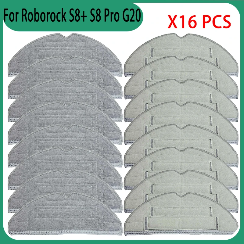 High Quality Mop Cloth for Roborock S8 S8 PLUS S8+ S8 Pro Ultra G20 Double Vibration Antibacterial Vibrating Mop Rag Accessories