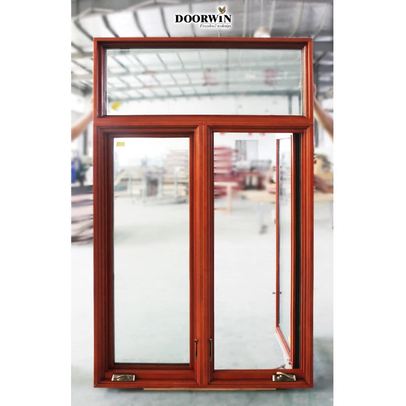 Australian Standard Hurricane Impact Wood Casement Double Glaze Outswing Windows