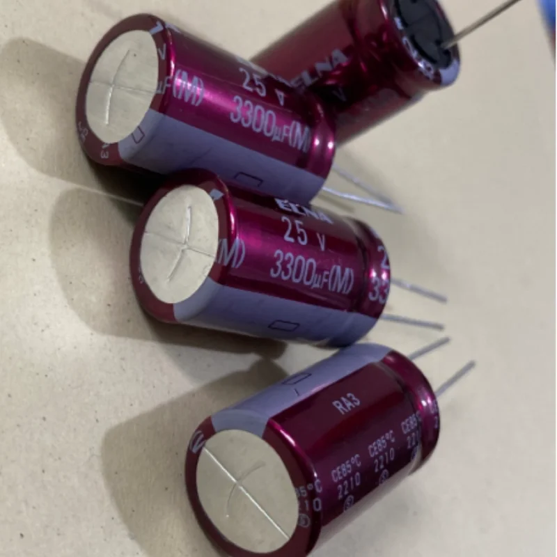 5-30-pecas-capacitor-de-Audio-japones-ina-elna-3300uf-25v-25v3300uf-16-25-ra3-roxo-vermelho-robe