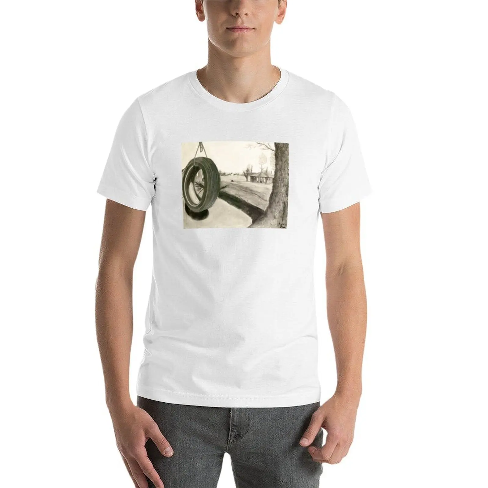 Tire Swing T-Shirt Work Outdoor Short Sleeve Tee
