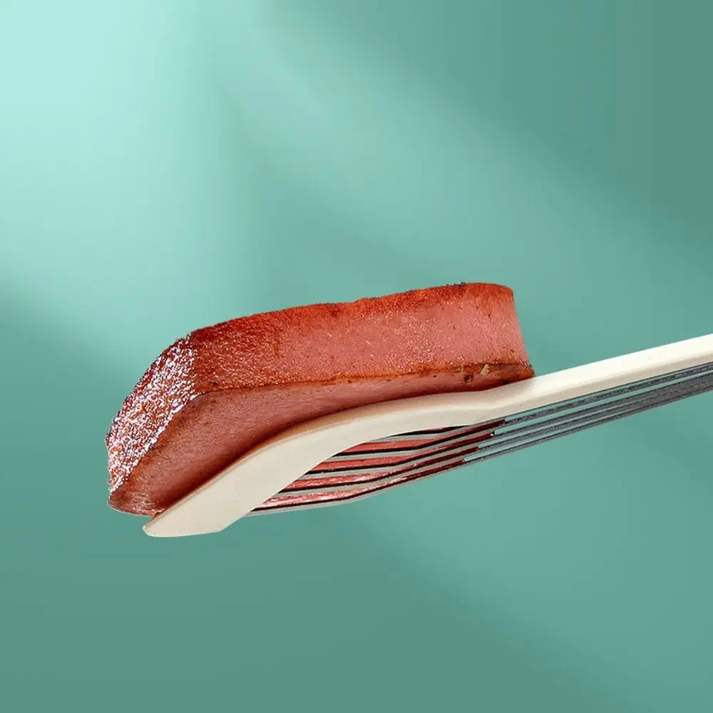 

Silicone Handle Fish Frying Spatula Heat Resistant Hollow Nonstick Spatula No Damage To Pot Steak Frying Spatula For Egg Fish