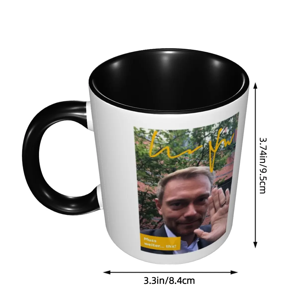 Legend Christian Lindner Minister Of Finance Mug Funny Ceramic Coffee Cups Tea Mugs Milk Cup Drinkware Gifts Friends DIY Custom