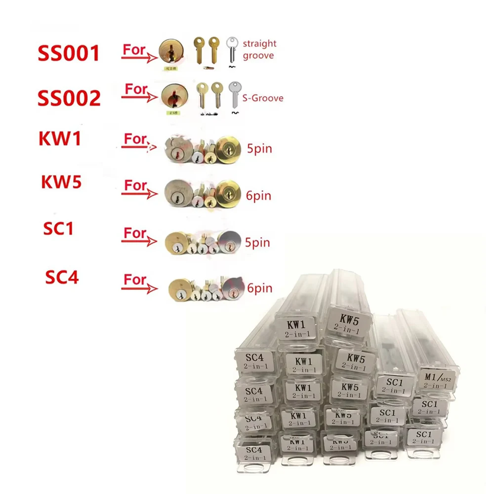 Инструменты Lishi 2-в-1 SS001 SS002 SS002R pro R52 KW1 KW5 SC1 SC4 SC20 M1/MS2 AM5 R52L для вскрытия гражданских замков и дверных замков в домах