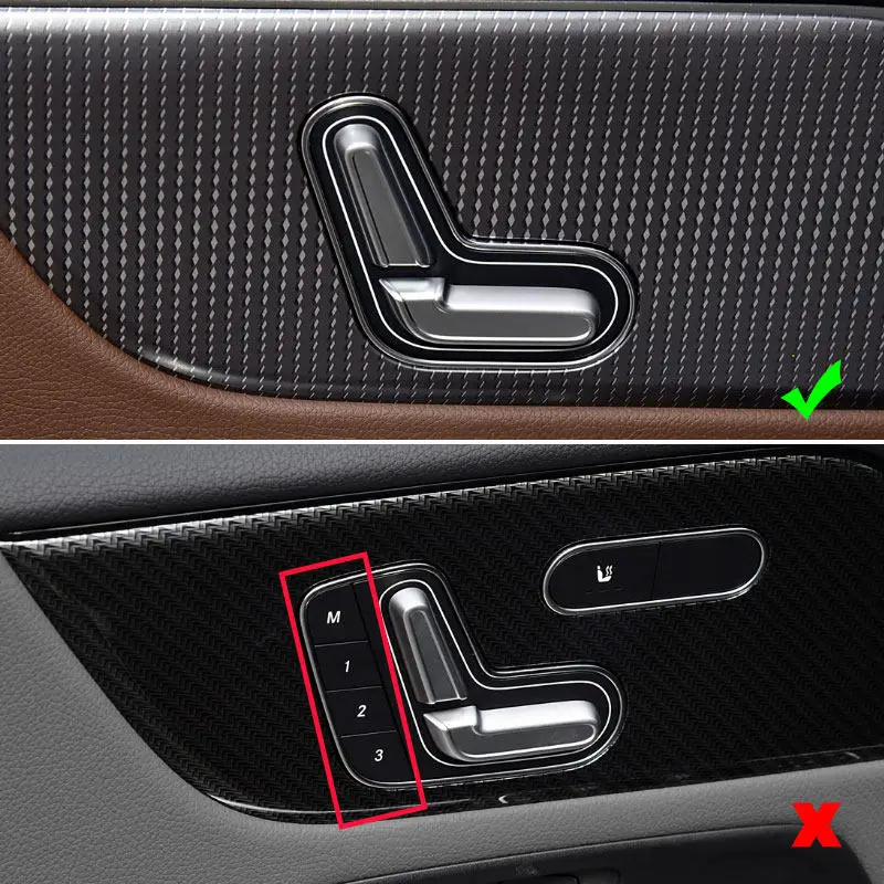 

Car Styling Inner Door Panel Button Adjusting Cover Decoration Trim For Mercedes Benz GLA H247 GLB X247 B Class W247 2020 2021