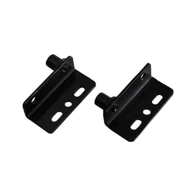 2 Pieces/set Door Pivot Hinges with Bushing Thicken Black Iron Right Angle Pivot Hinges Hardware Accessories DropShipping