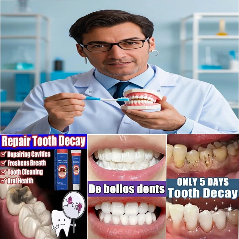 

Toothpaste of Teeth Whitening Repair of Cavities Caries Removal of Plaque Stains Decay Repair Teeth Treating Dental Calculus