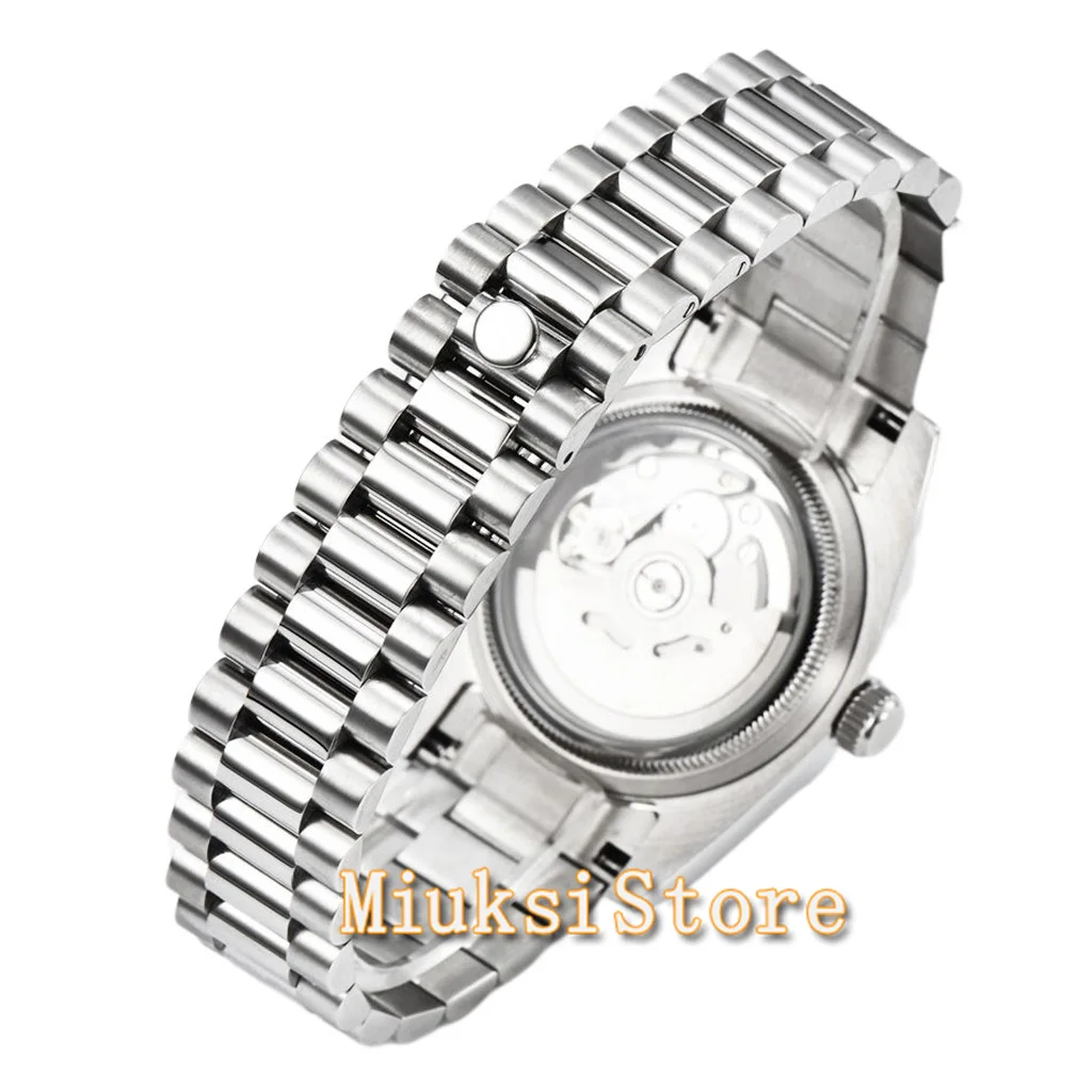 Miuksi NH35 36Mm/40Mm Mechanische Horloge Voor Mannen Automatische Sapphire Rvs Luxe Waterdicht Horloge Reloj Hombre