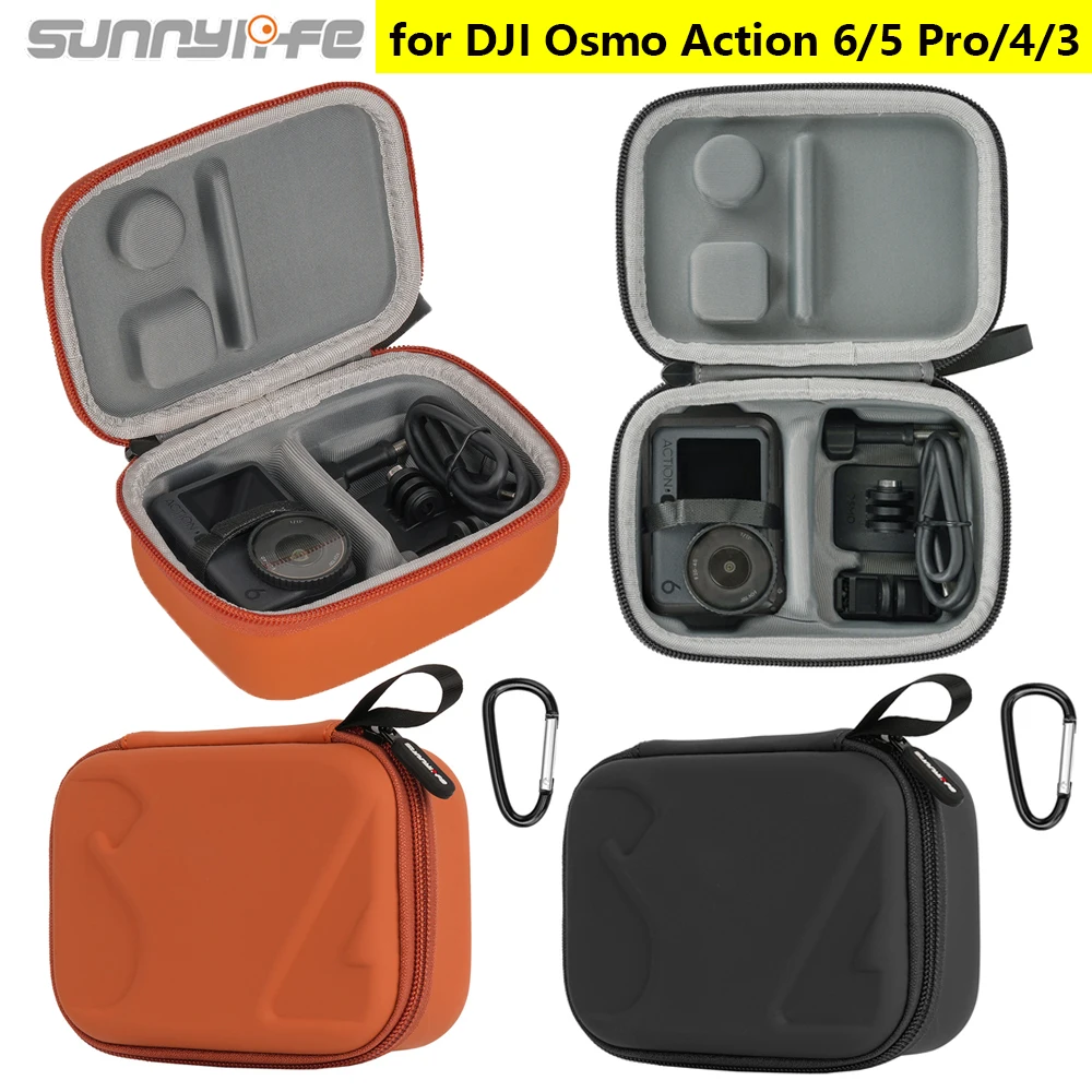 

Sunnylife Storage Case For DJI OSMO ACTION 6 Shockproof Protective Case Travel Portable Bag Handbag For OSMO 5Pro/4/3 Camera Box