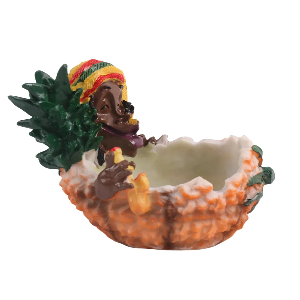 Hot sale resin ashtray resin travel souvenirs Jamaica ashtray crafts ornaments gifts