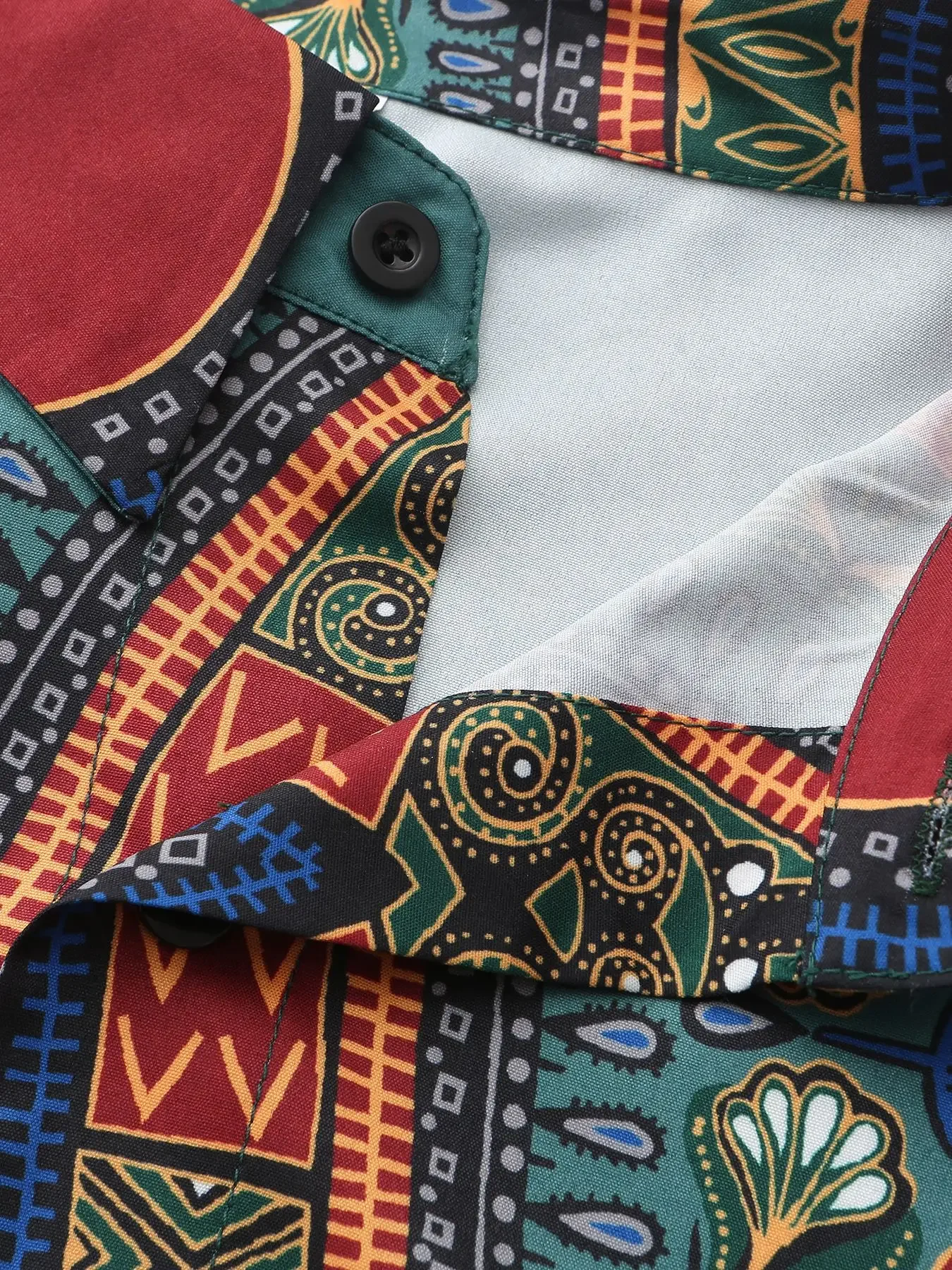 Dashiki African Clothes for Men Fashion African Men Printing Long Sleeve Polyester Shirts Traditional Men Clothing Outfits M-4XL