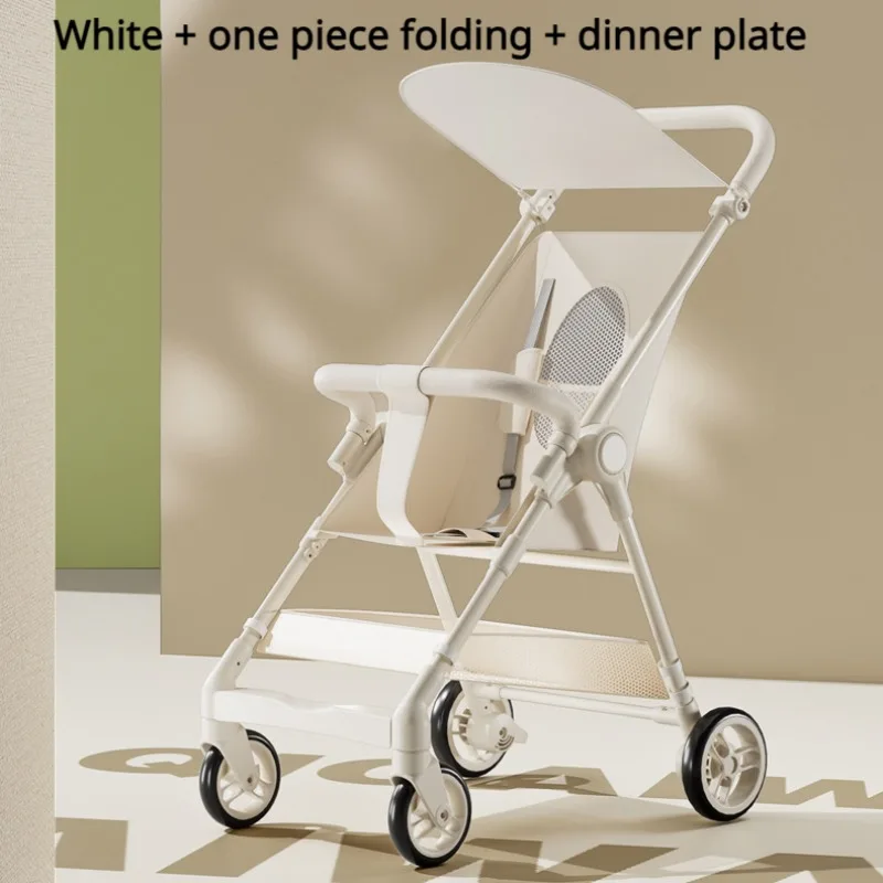 

Lightweight Baby Stroller Compact Travel Stroller for Baby Toddler Easy Fold with Cup Holder Plate Canopy for Airplane Outdoor