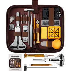 Watch Repair Tools Kit Clock Watchmaker Link Pin Dissolving Housing Open Remover Battery Replacement Antistatic Glove Set