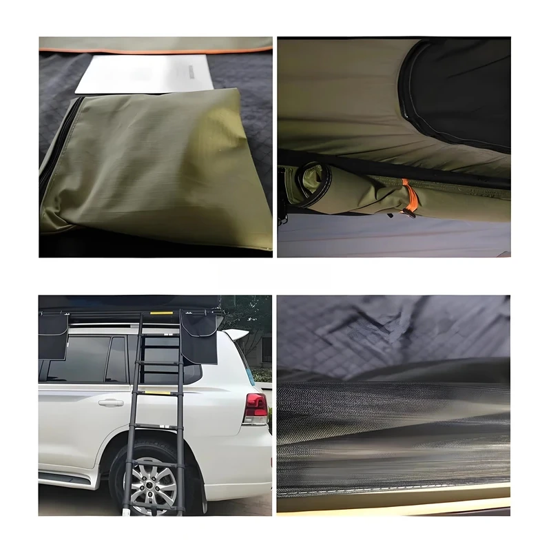 Polycotton Fabric 4x4 Offroad Rooftop Tent, New Val Durable Aluminum Hard Waterproof Car Camping Tent