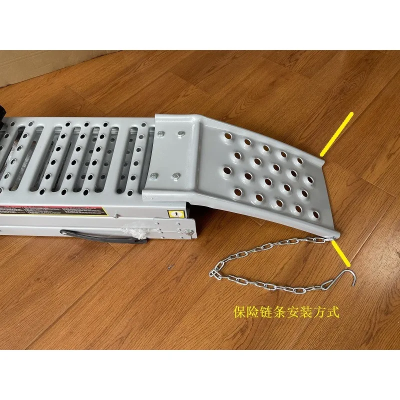 Motorcycle Ramp Foldable Portable Slope Plate Single Pack Lightweight Loading Gear Fit Motorbike Climbing Transport Daily